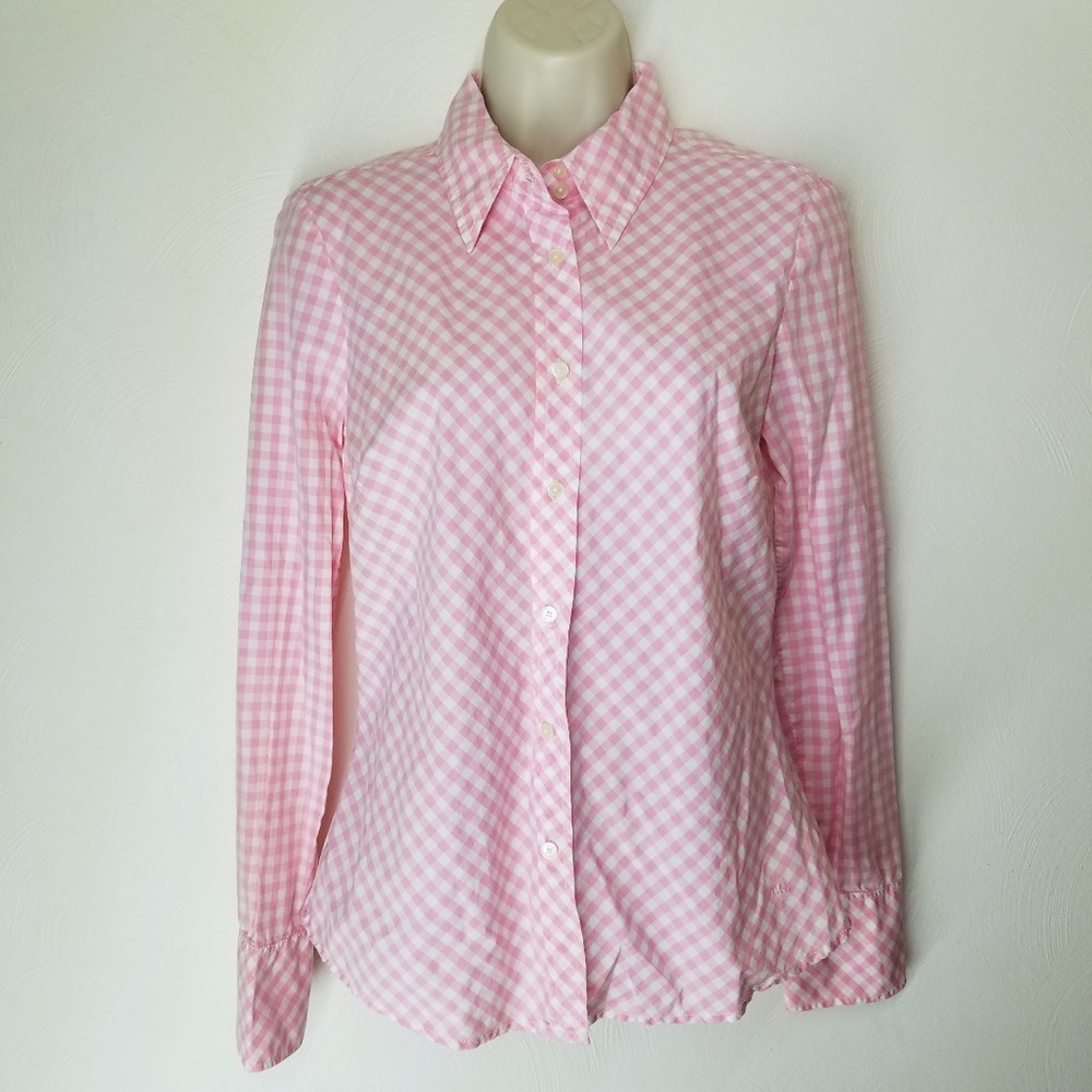 Tommy Hilfiger Pink Gingham Button Down Shirt